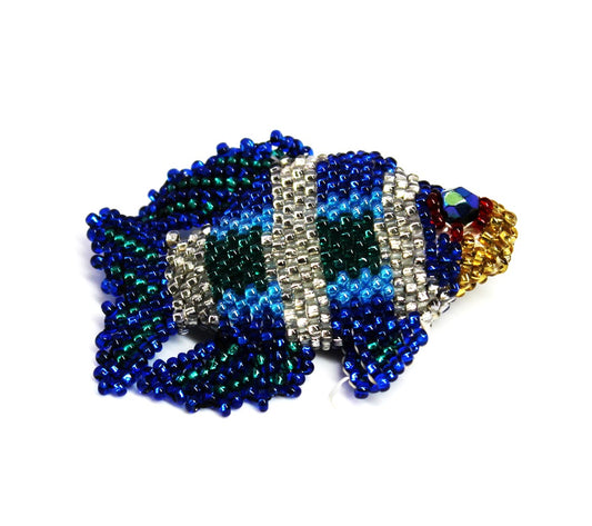 Beaded Brooch - COLORFUL FISH