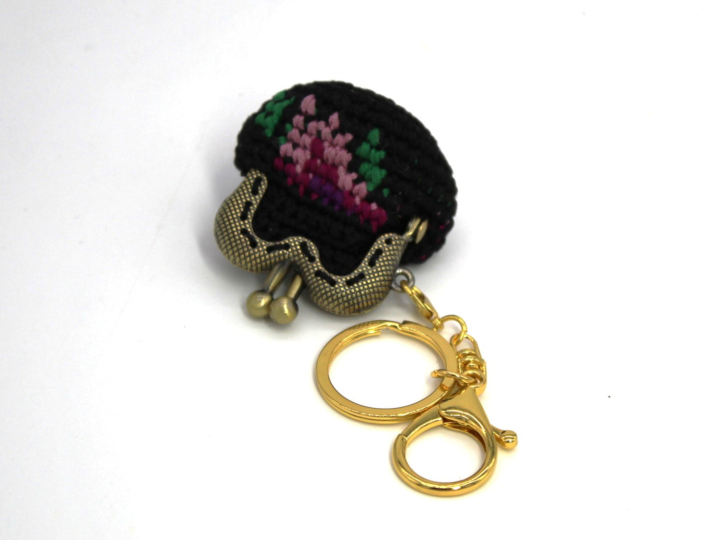 Bag charm - COTTON CROCHET HANDBAG