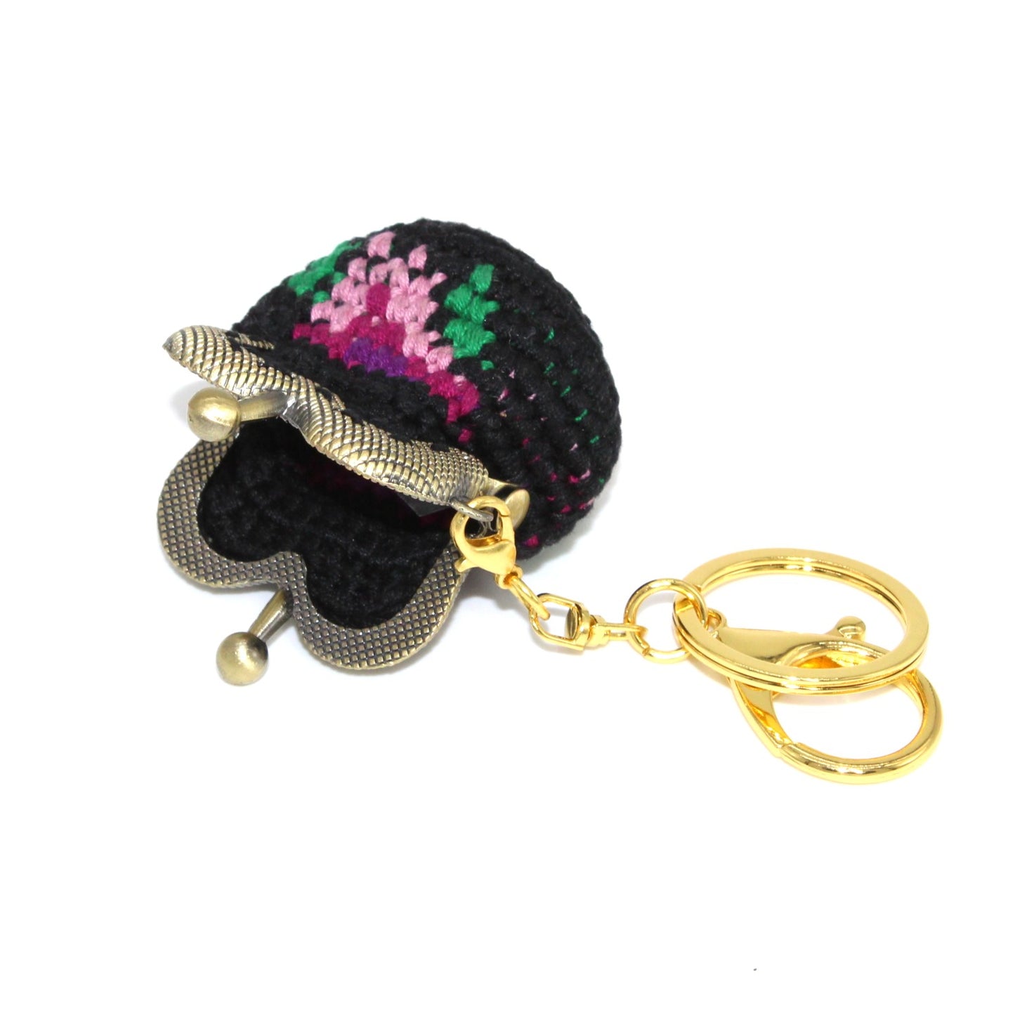 Bag charm - COTTON CROCHET HANDBAG