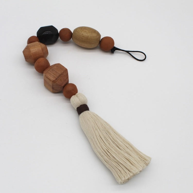 Terrano Wallhangings - Clay and Wood big handmade beads, set of 3