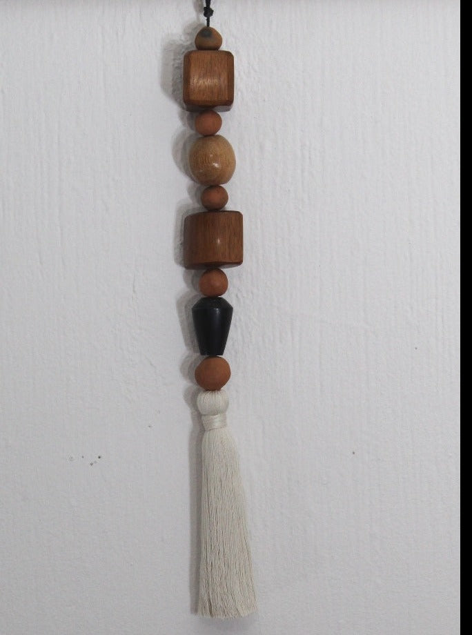 Terrano Wallhangings - Clay and Wood big handmade beads, set of 3