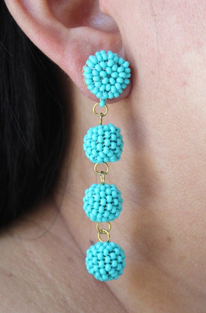Dome Four earrings Turquoise