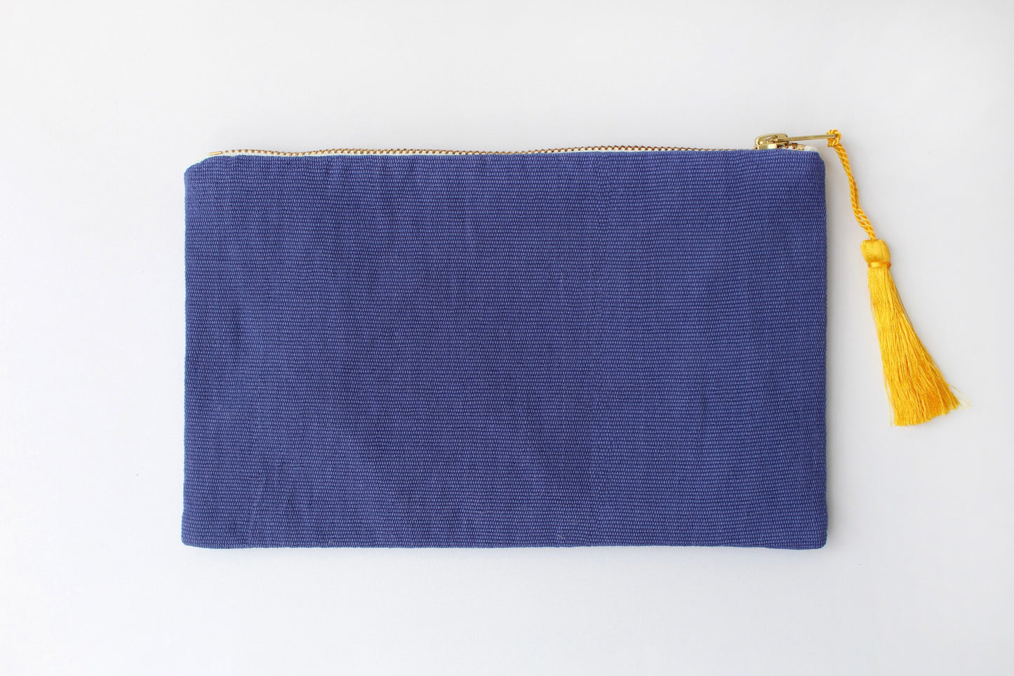 Embroidered Cosmetic Bag – Light Blue