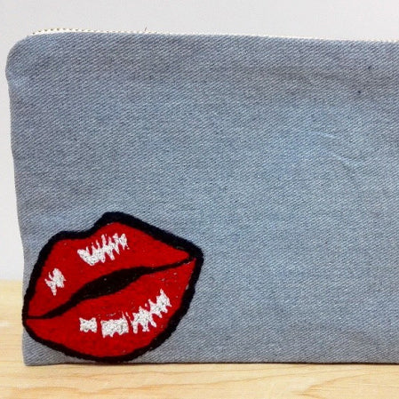 Cosmetic Bag - Pop-Art Hot Lips detail