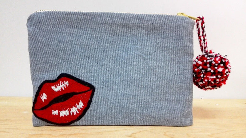 Cosmetic Bag - Pop-Art Hot Lips